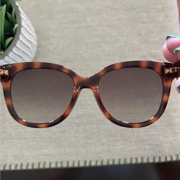 Moschino Buckle Tortoise Sunglasses - Picture 9 of 12